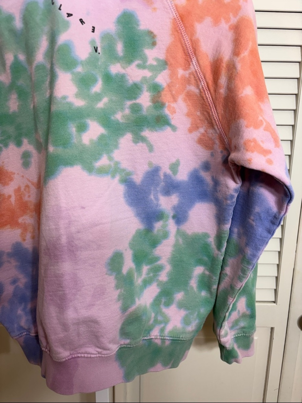Clare V. Amber Tie-Dye Pullover Multicolor Sweatshirt XS - Picture 15 of 16